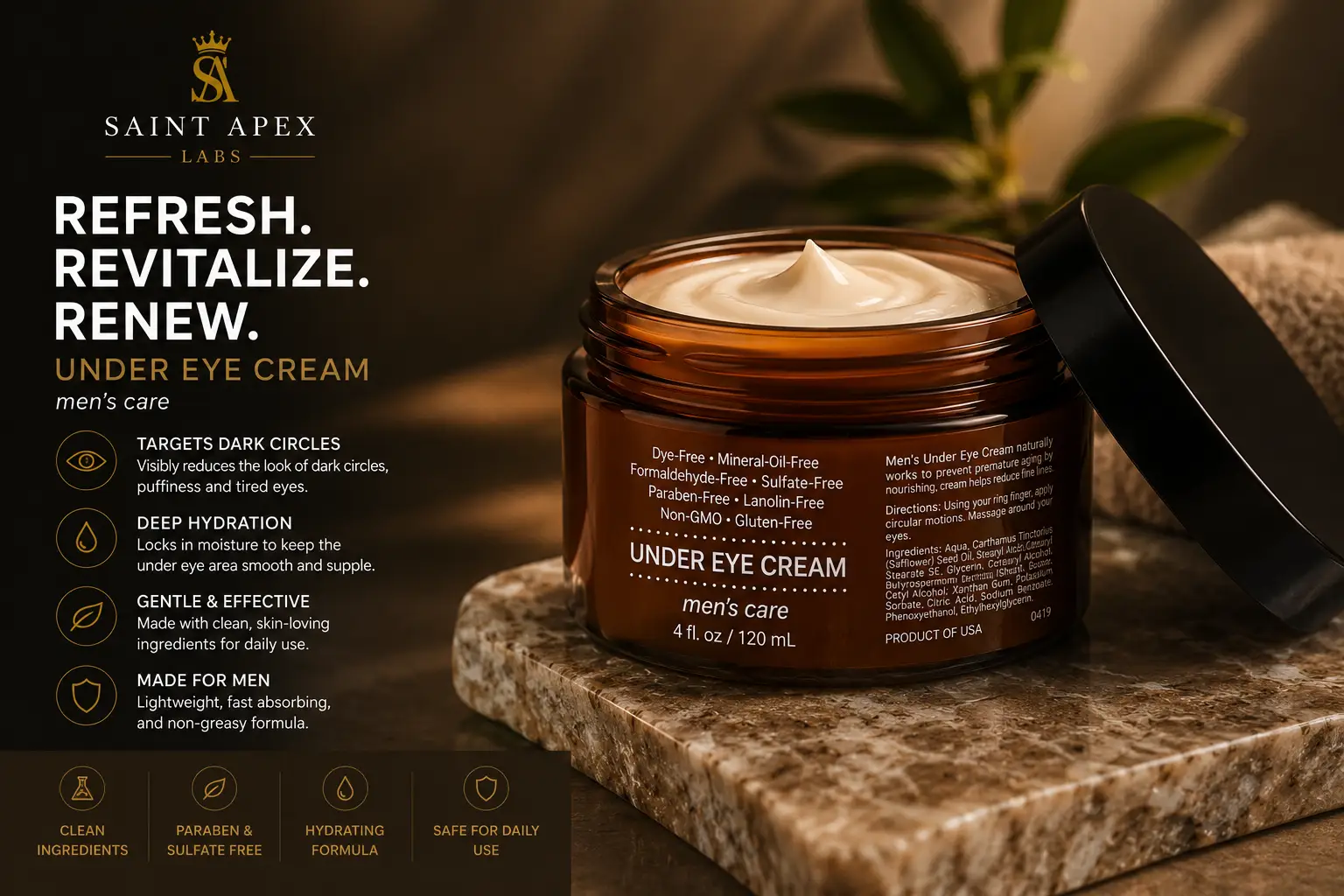 Men's Under Eye Cream by BLANKA