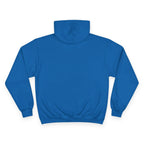 Saint Apex Black Hoodie Minimalist Chest Logo With Champion Sleeve Patch by Printify