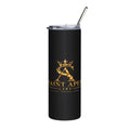 Saint Apex Labs 20oz Stainless Steel Travel Tumbler With Lid And Metal Straw by Printify