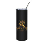 Saint Apex Labs 20oz Stainless Steel Travel Tumbler With Lid And Metal Straw by Printify