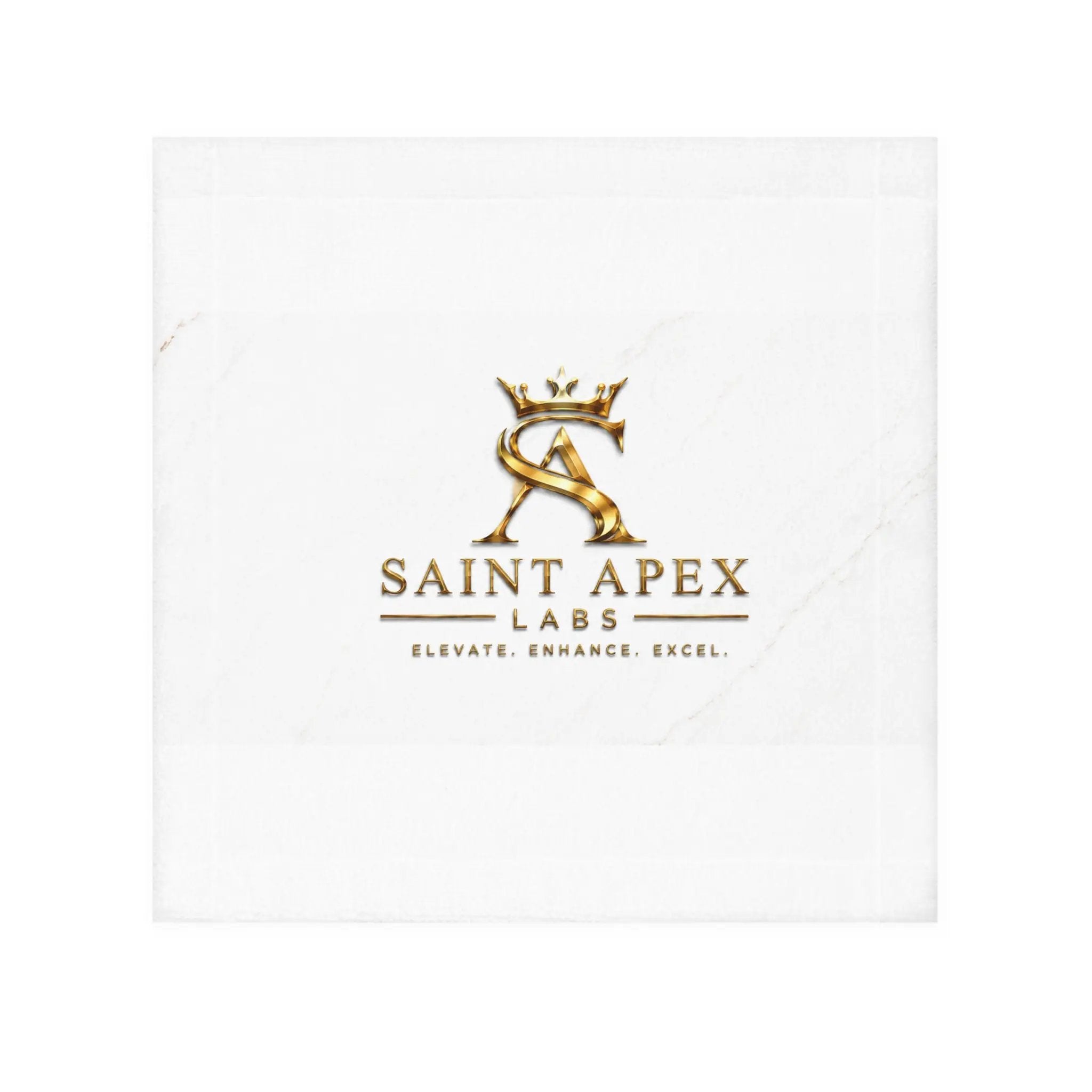 Saint Apex Labs Logo Face Towel Soft Cotton 13 Inch Square by Printify