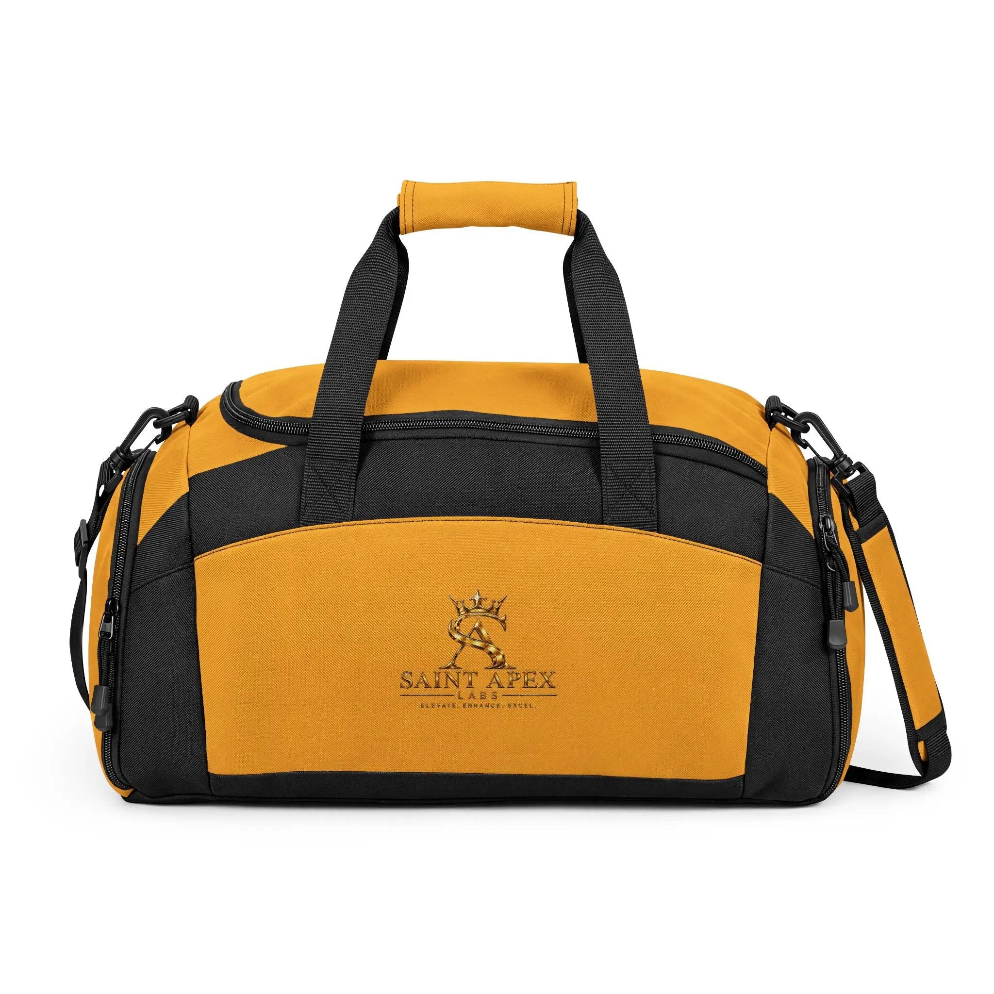 Embroidered Logo Gym Bag — Saint Apex Sports Duffel by Printify