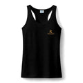 Women's Racerback Tank – Gold Deer Logo Performance Athletic Top by Printify