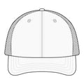 Saint Apex Labs Gold Crest Logo Structured Six Panel Trucker Hat by Printify
