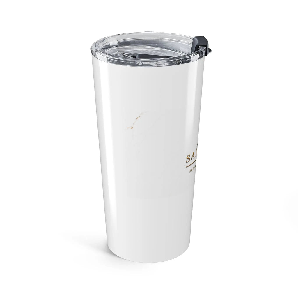 Saint Apex Labs 20oz Insulated Tumbler With Gold Marble Finish by Printify
