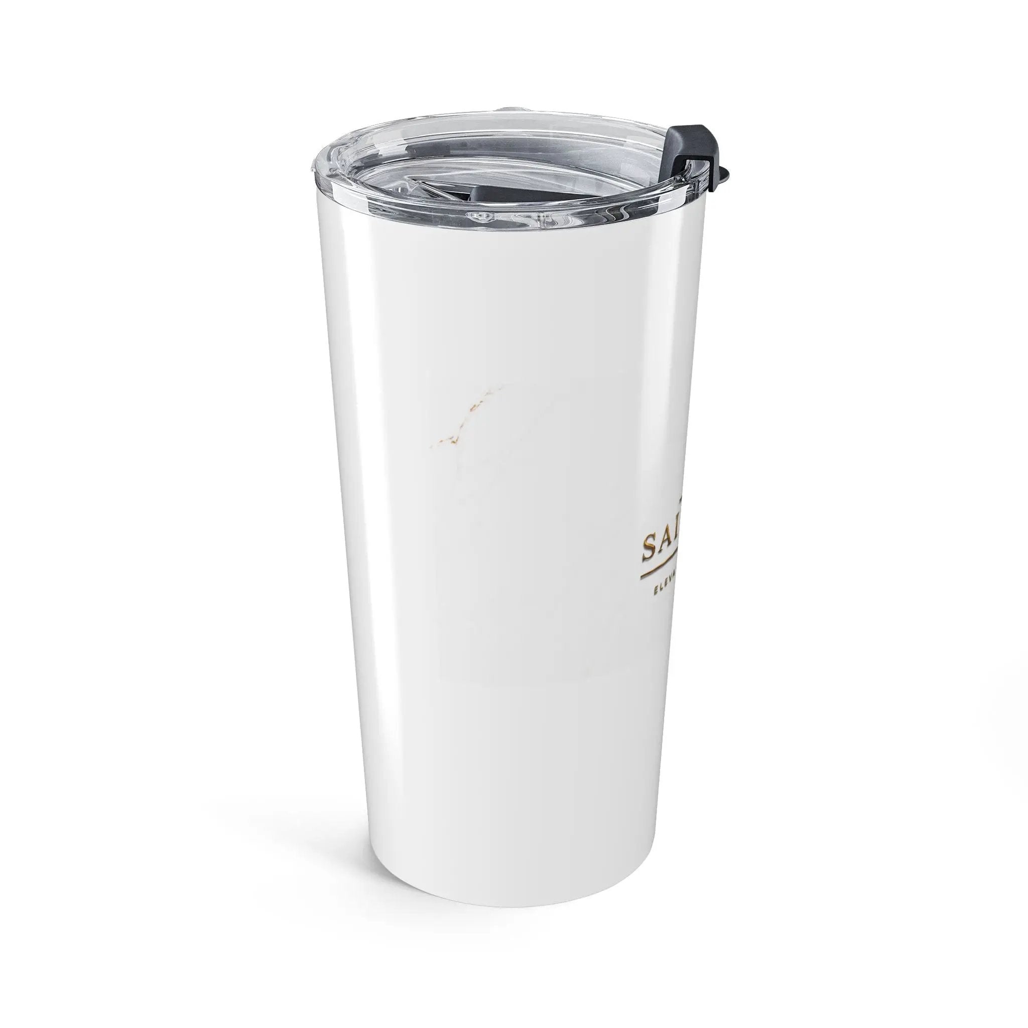 Saint Apex Labs 20oz Insulated Tumbler With Gold Marble Finish by Printify