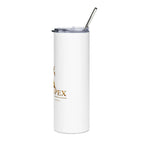 Saint Apex Labs 20oz Stainless Steel Travel Tumbler With Lid And Metal Straw by Printify
