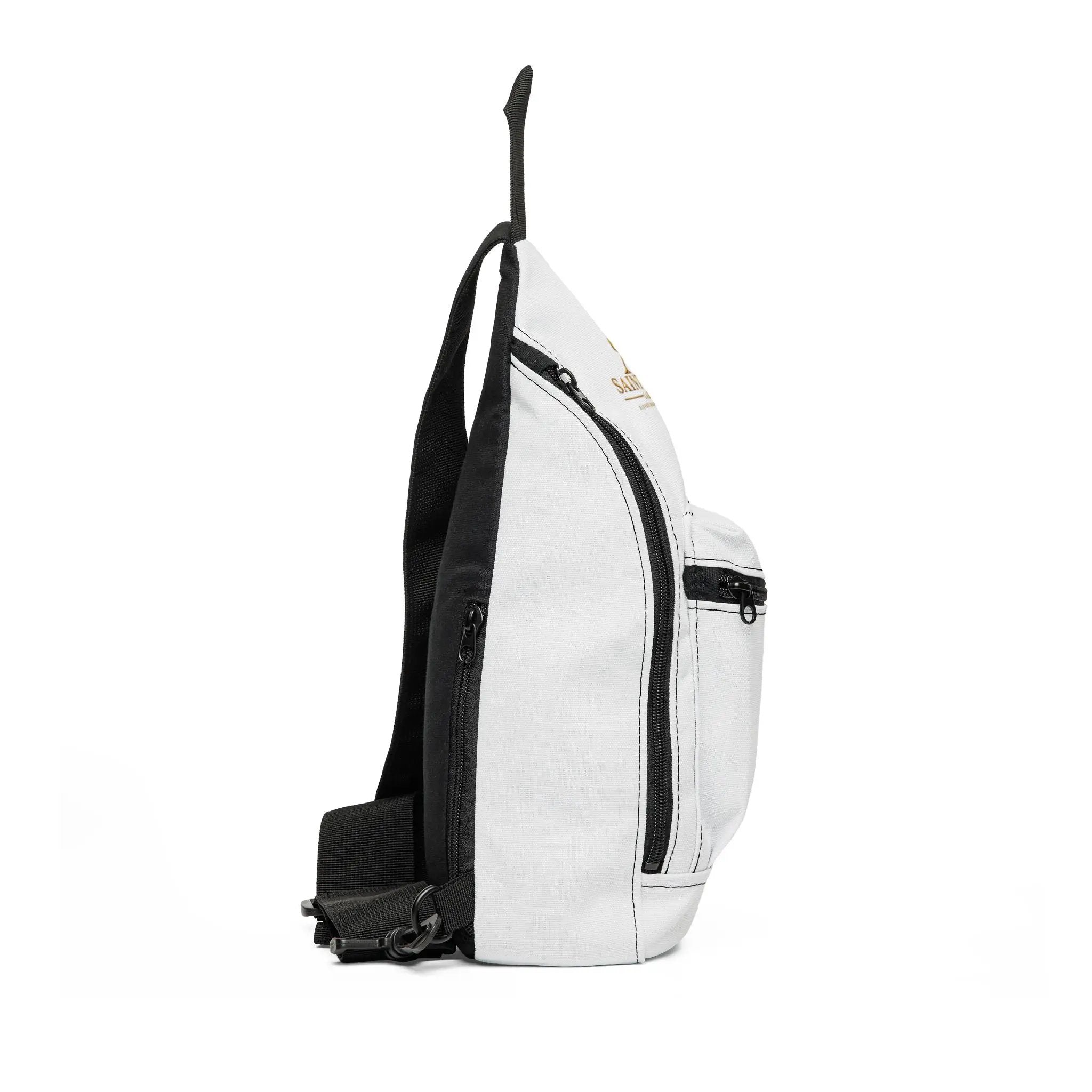 Saint Apex Embroidered Sling Bag — Compact Crossbody Daypack by Printify