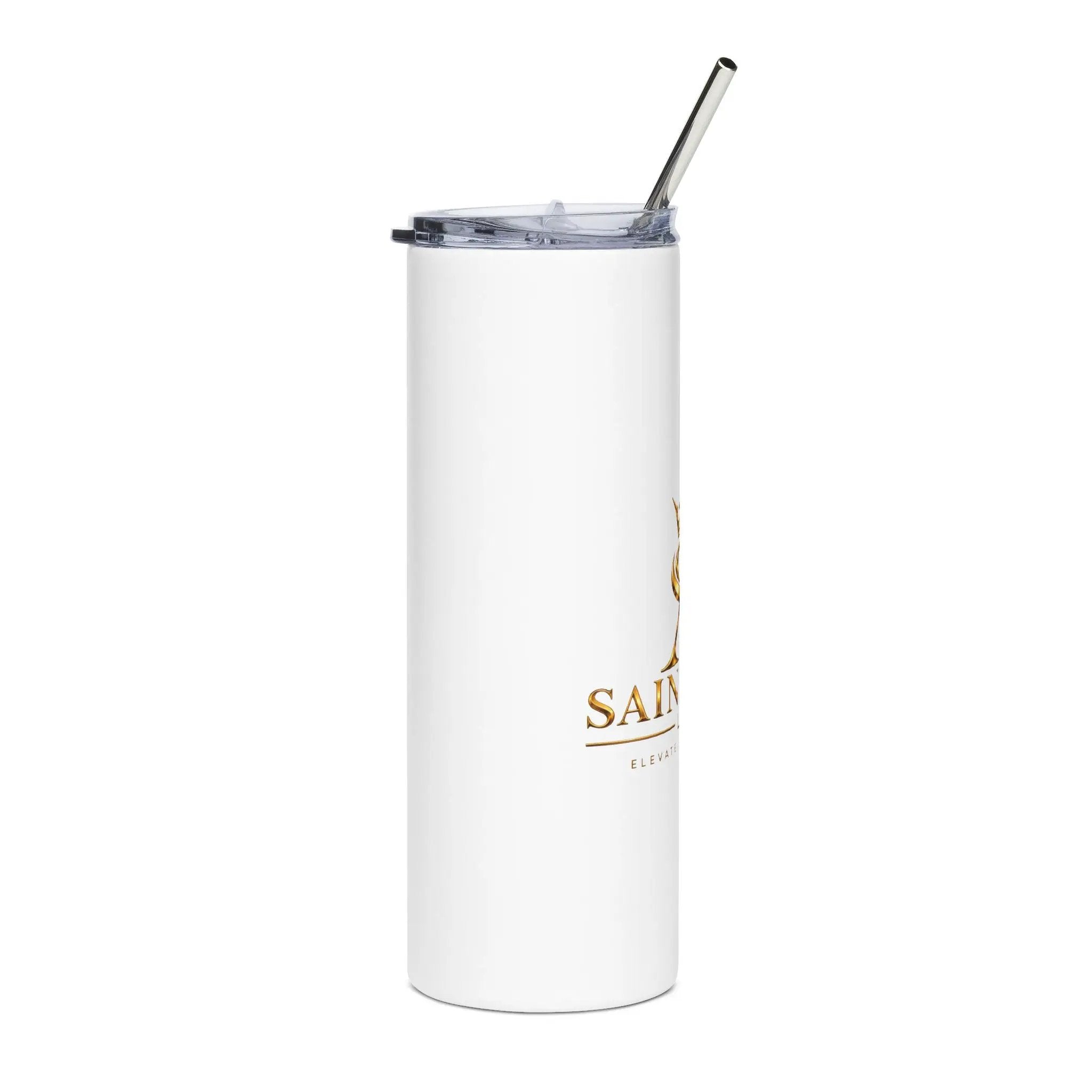 Saint Apex Labs 20oz Stainless Steel Travel Tumbler With Lid And Metal Straw by Printify