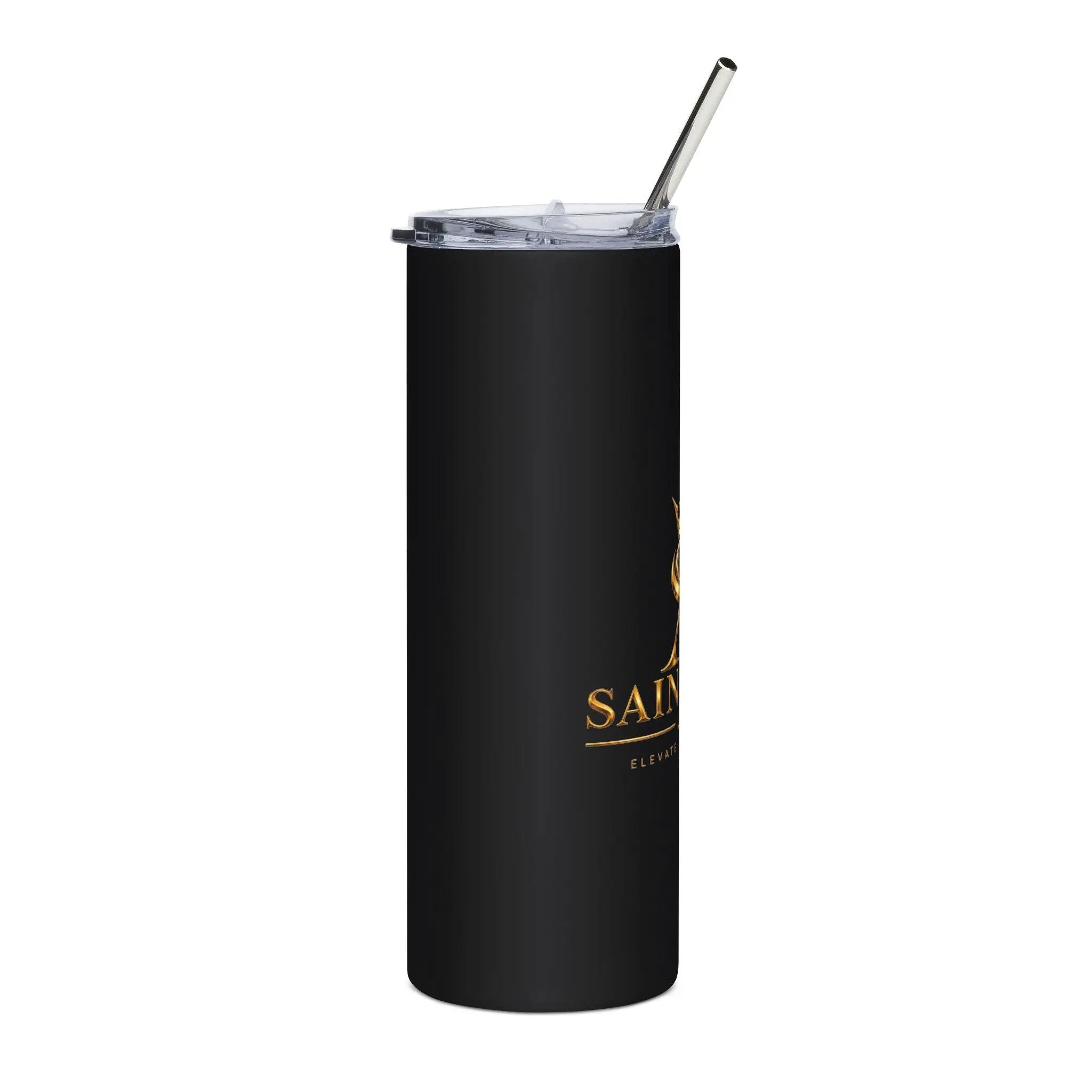 Saint Apex Labs 20oz Stainless Steel Travel Tumbler With Lid And Metal Straw by Printify