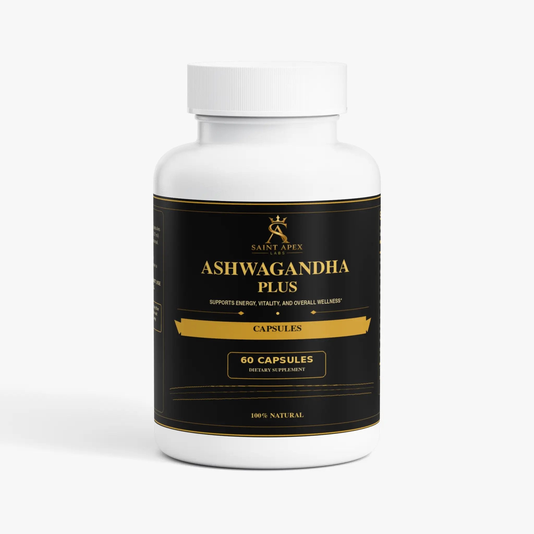 Ashwagandha Plus With Vitamin D3 B6 B12 For Energy And Vitality L Arginine by Supliful