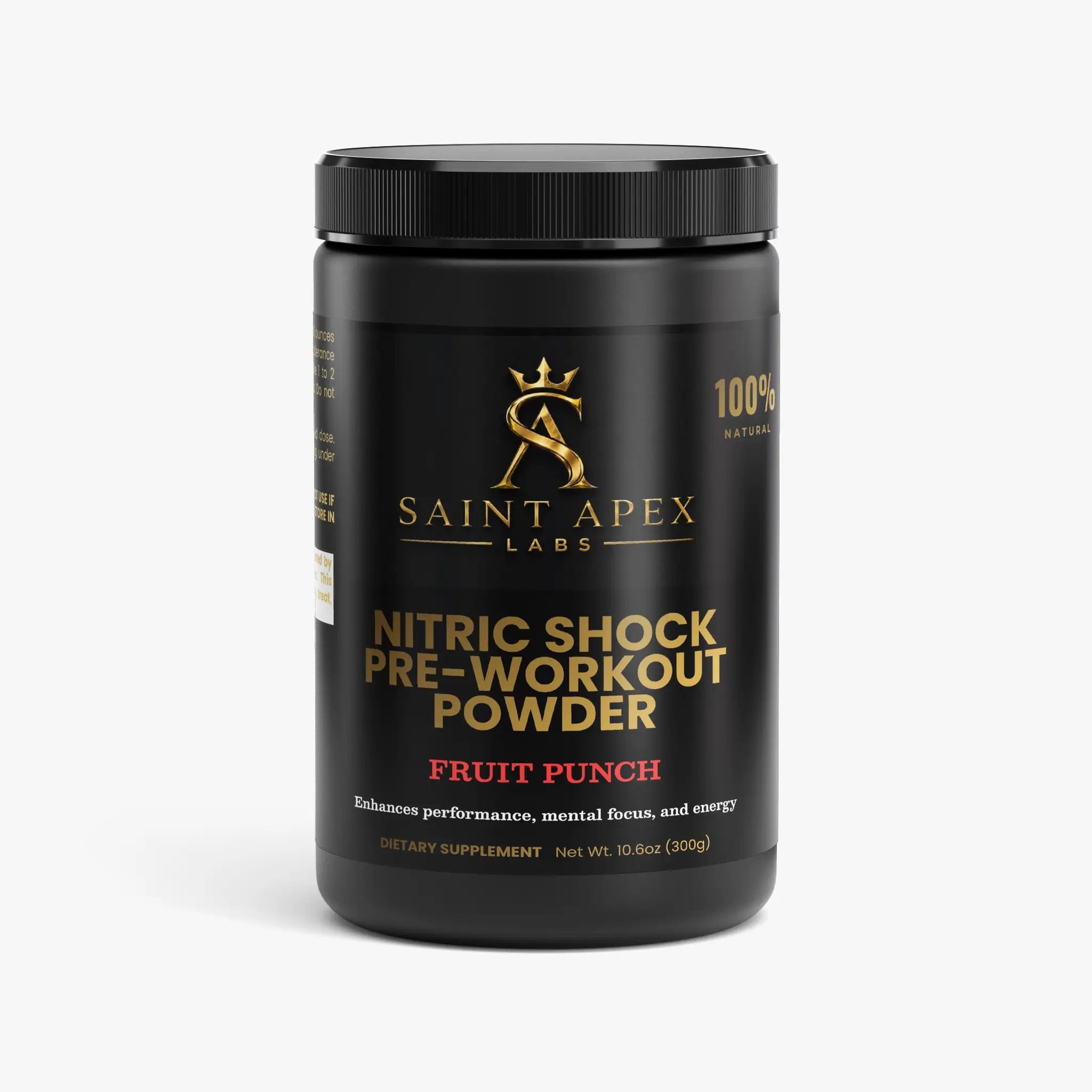 Pre Workout - Nitric Shock Powder Fruit Punch for Energy and Endurance by Supliful