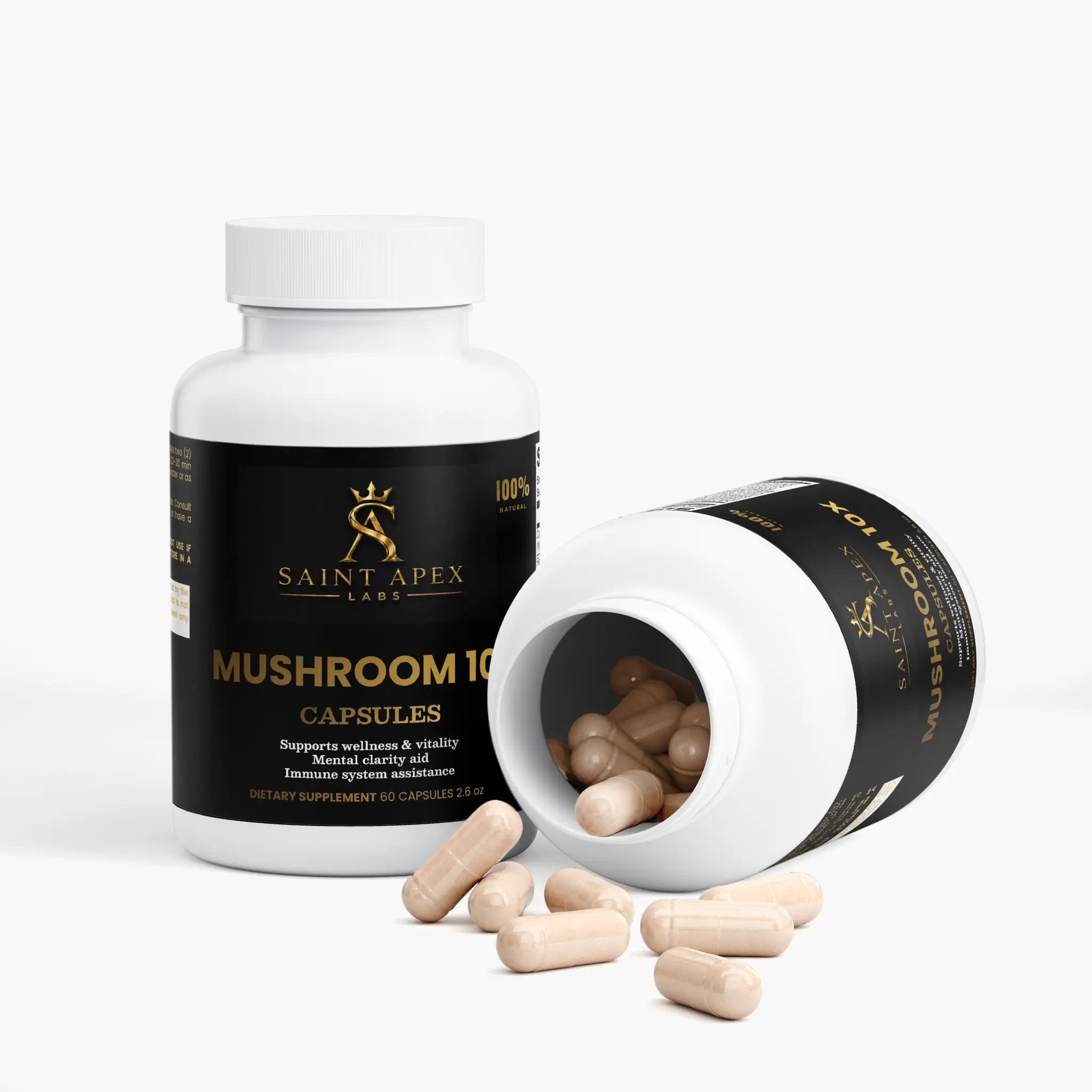 Mushroom Complex 10X Immune Support and Brain Function by Supliful