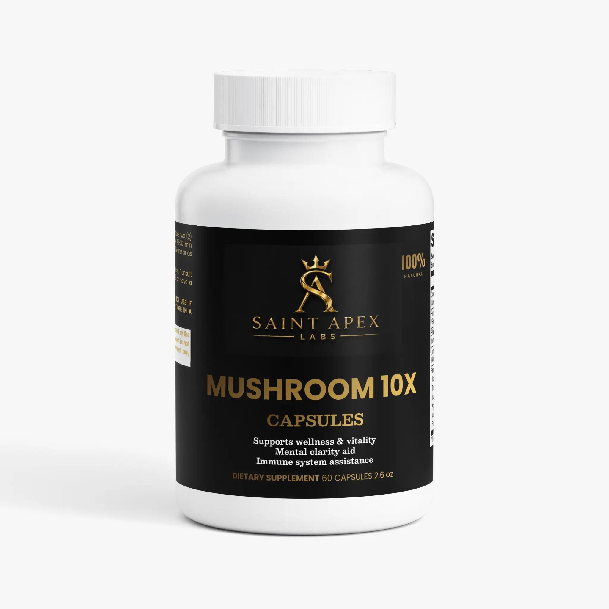 Mushroom Complex 10X Immune Support and Brain Function by Supliful