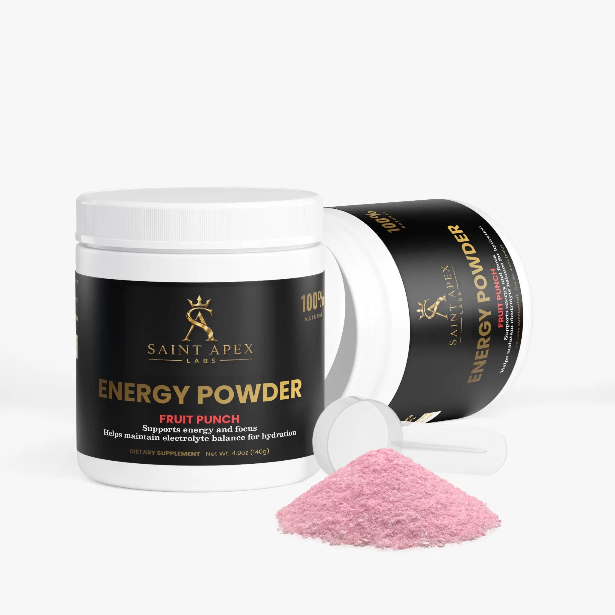Energy Powder Sugar Free Formula For Smooth Sustained Focus (Fruit Punch ) by Supliful