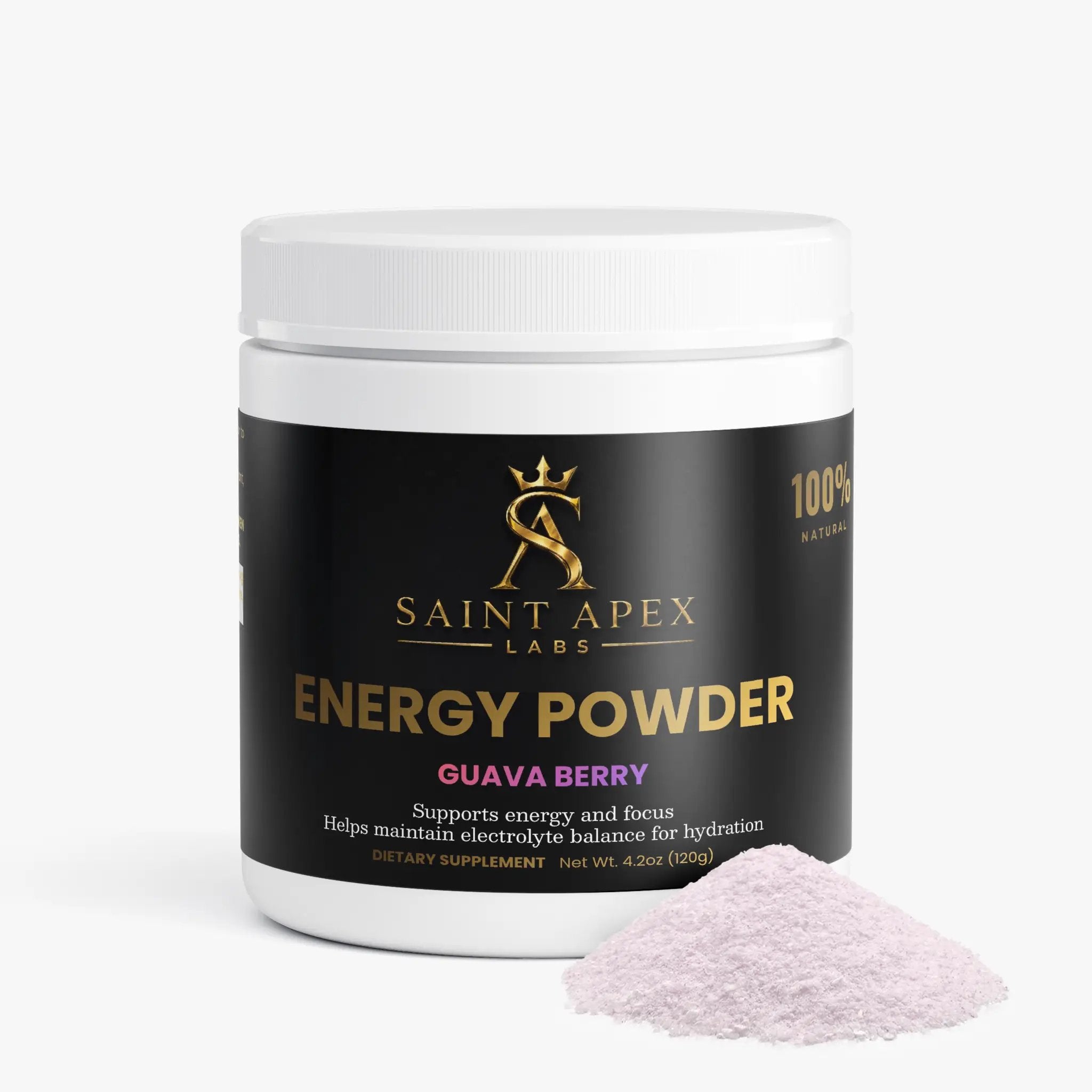 Energy Powder Sugar Free For Focus And Endurance (Guava Berry) by Supliful