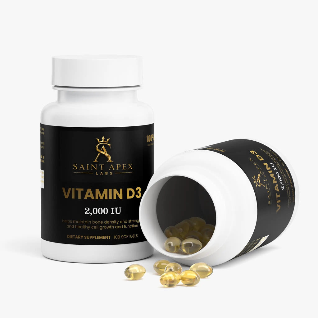 Vitamin D3 2000 IU High Potency Bone Health Supplement by Supliful