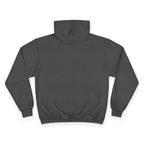 Saint Apex Black Hoodie Minimalist Chest Logo With Champion Sleeve Patch by Printify