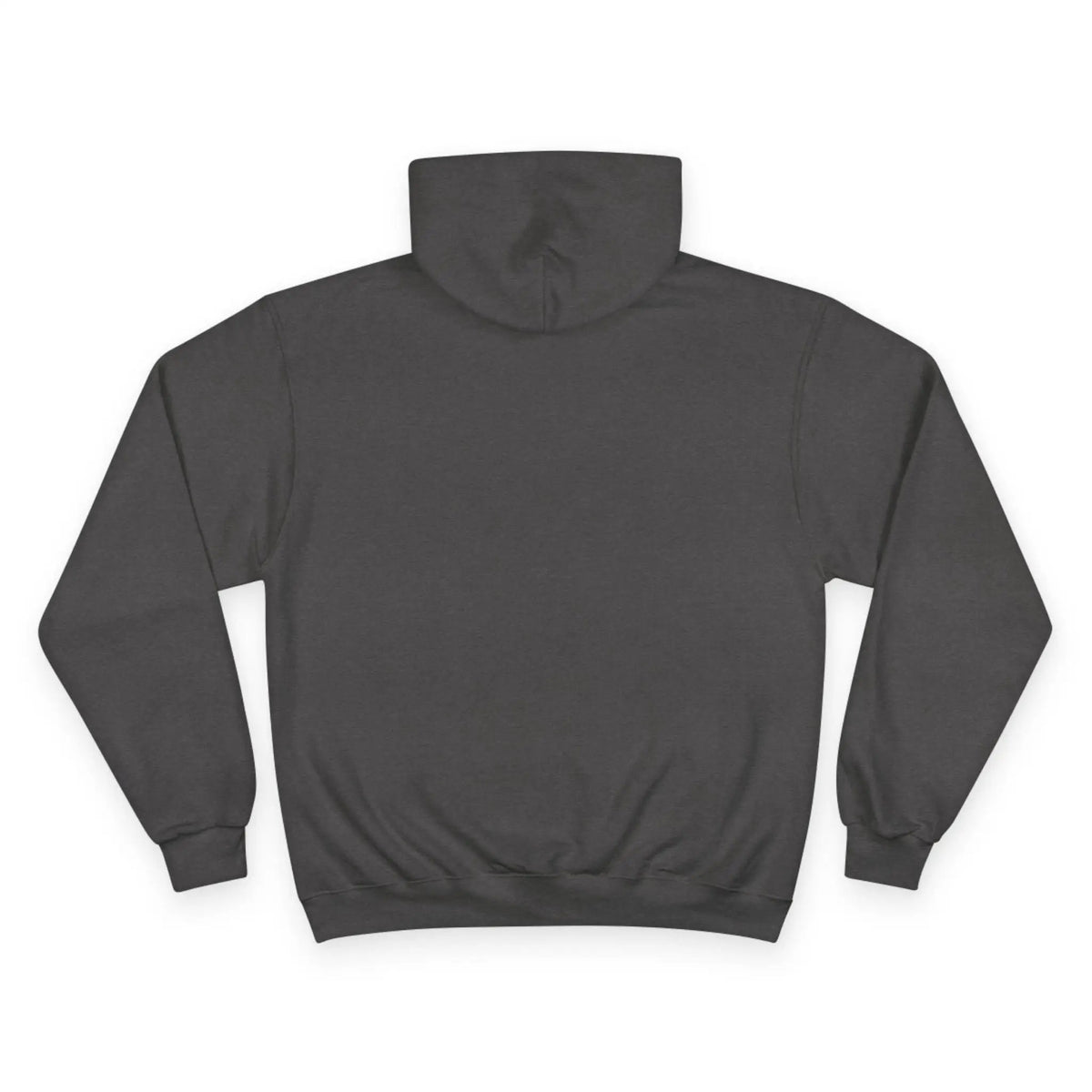Saint Apex Black Hoodie Minimalist Chest Logo With Champion Sleeve Patch by Printify