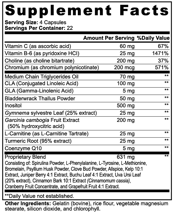 Fat Burner With MCT And Vitamins For Metabolic Support And Weight Loss by Supliful