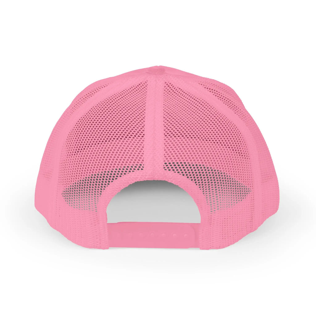 Snapback Trucker Cap — Saint Apex Gold Logo Mesh Hat by Printify
