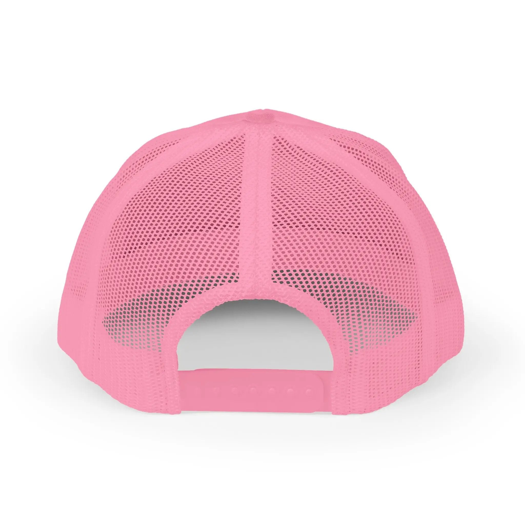 Snapback Trucker Cap — Saint Apex Gold Logo Mesh Hat by Printify