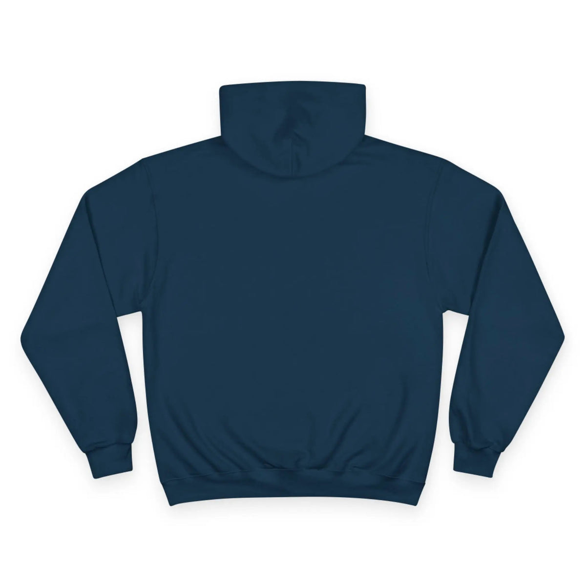 Saint Apex Black Hoodie Minimalist Chest Logo With Champion Sleeve Patch by Printify
