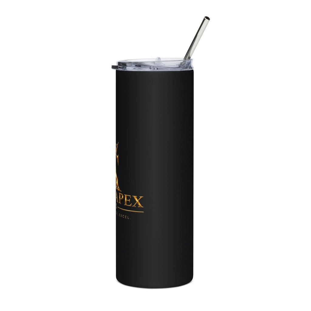 Saint Apex Labs 20oz Stainless Steel Travel Tumbler With Lid And Metal Straw by Printify