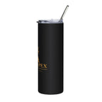 Saint Apex Labs 20oz Stainless Steel Travel Tumbler With Lid And Metal Straw by Printify