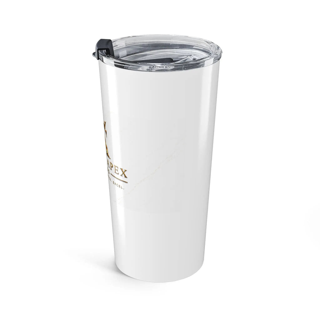 Saint Apex Labs 20oz Insulated Tumbler With Gold Marble Finish by Printify