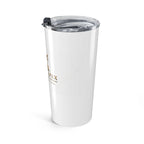 Saint Apex Labs 20oz Insulated Tumbler With Gold Marble Finish by Printify