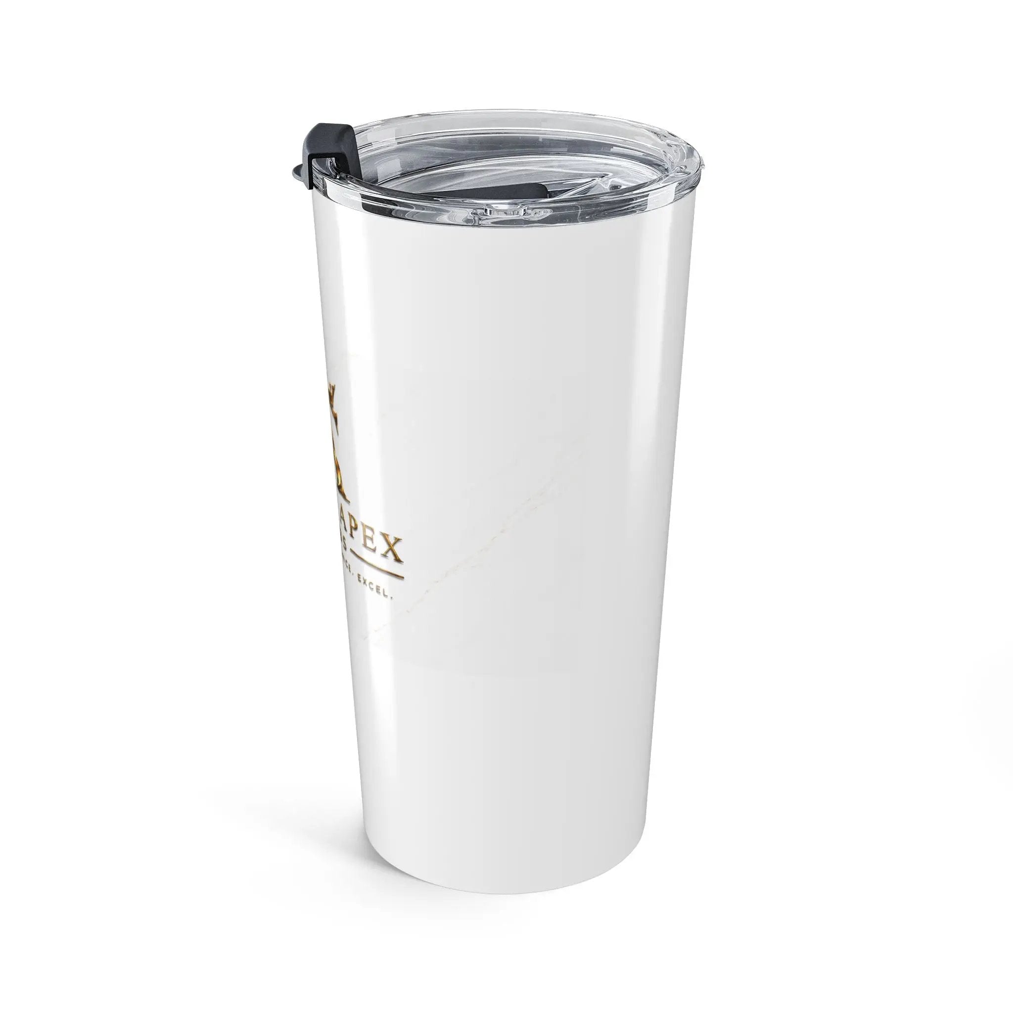 Saint Apex Labs 20oz Insulated Tumbler With Gold Marble Finish by Printify