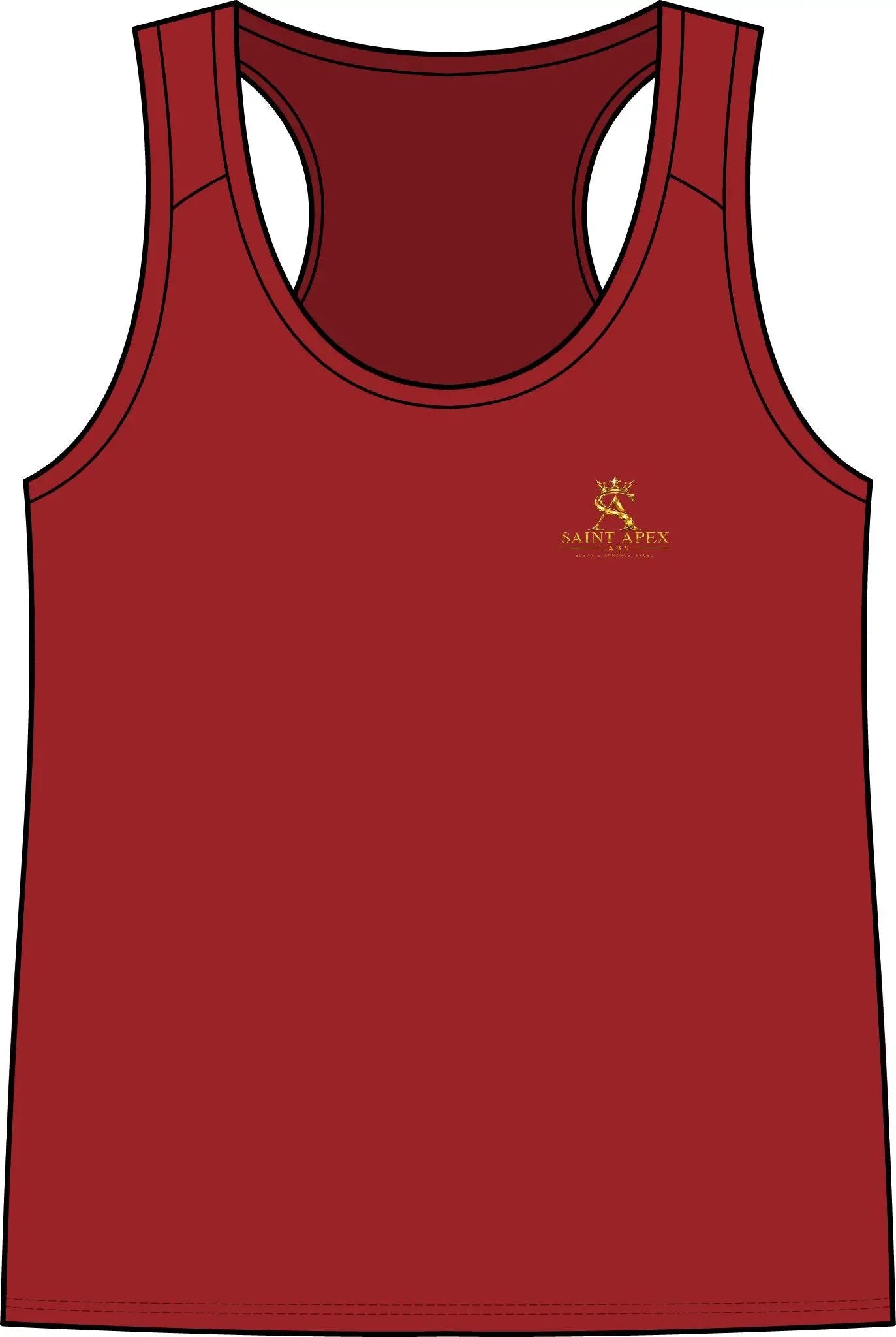 Saint Louis Vintage Script Women's Tank Top - Small Gold Logo Athletic Vest by Printify
