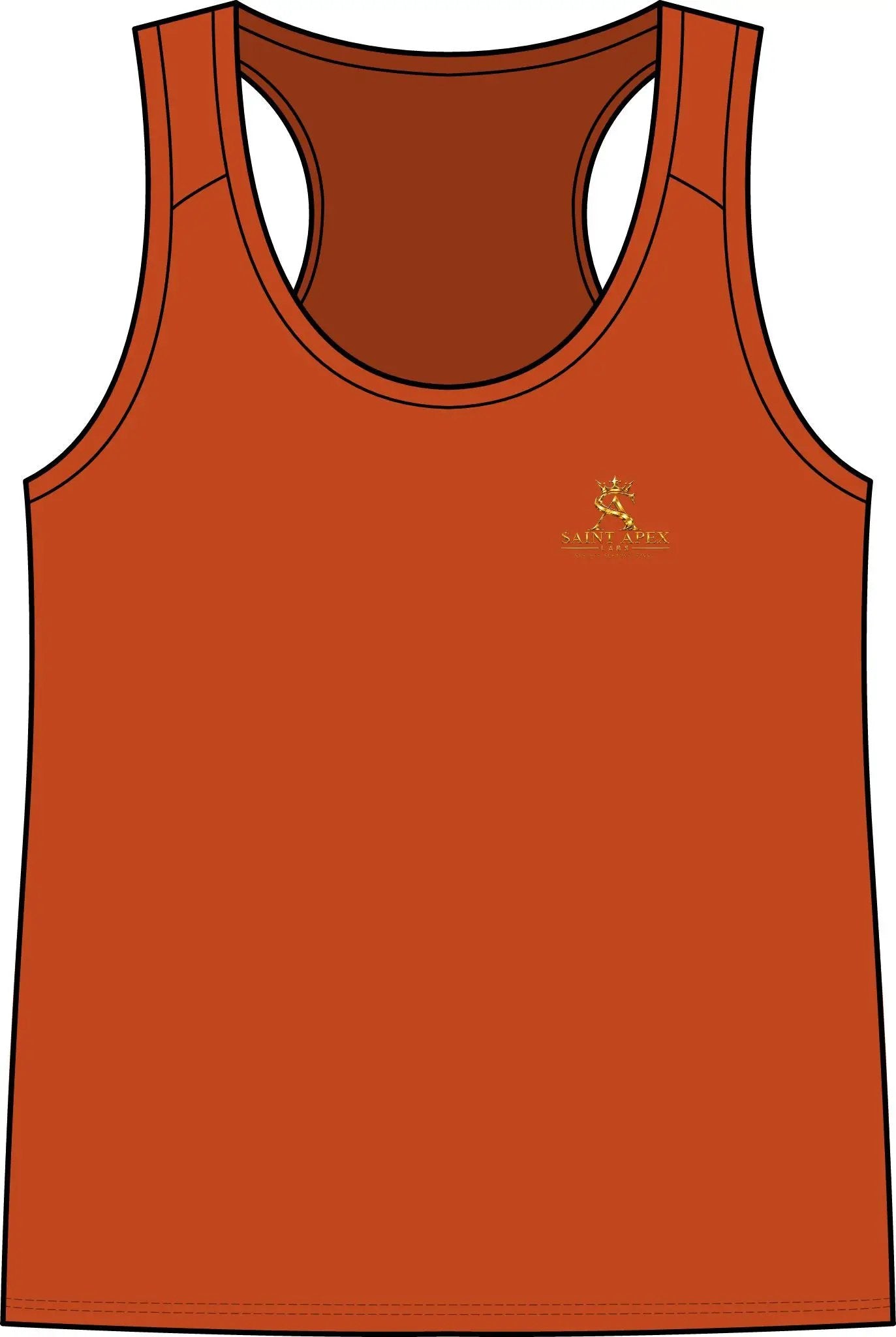 Saint Louis Vintage Script Women's Tank Top - Small Gold Logo Athletic Vest by Printify