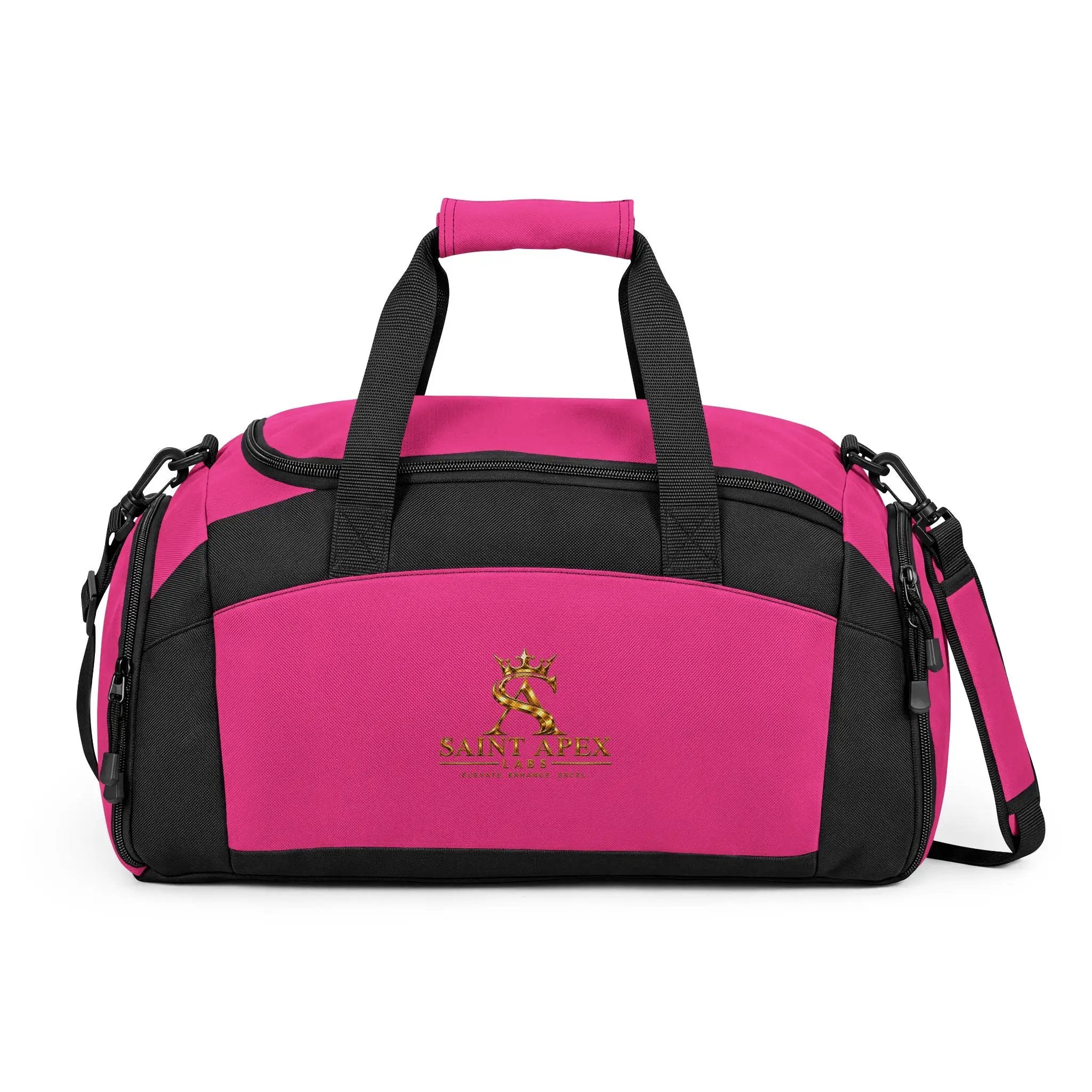 Embroidered Logo Gym Bag — Saint Apex Sports Duffel by Printify