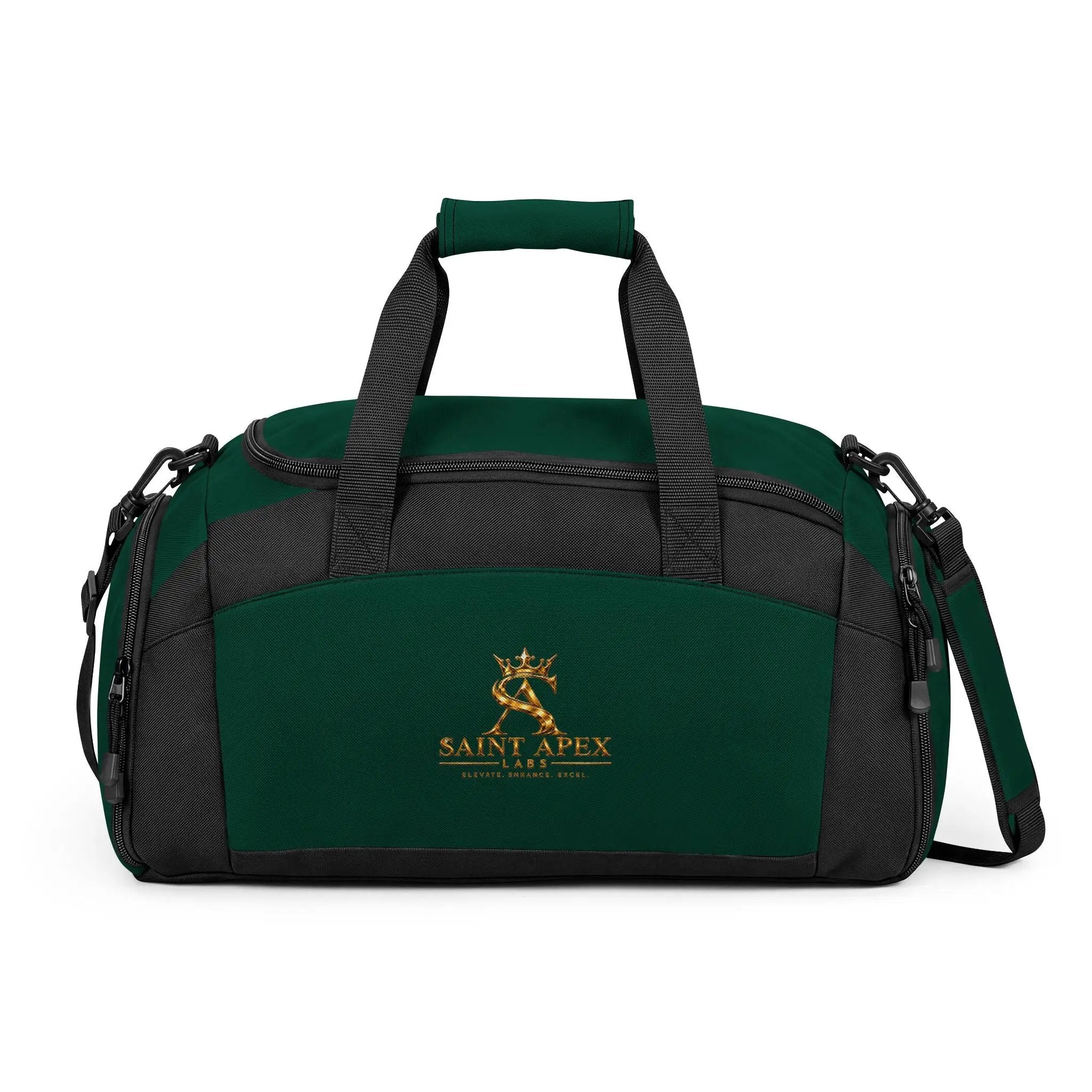 Embroidered Logo Gym Bag — Saint Apex Sports Duffel by Printify