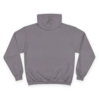 Saint Apex Black Hoodie Minimalist Chest Logo With Champion Sleeve Patch by Printify