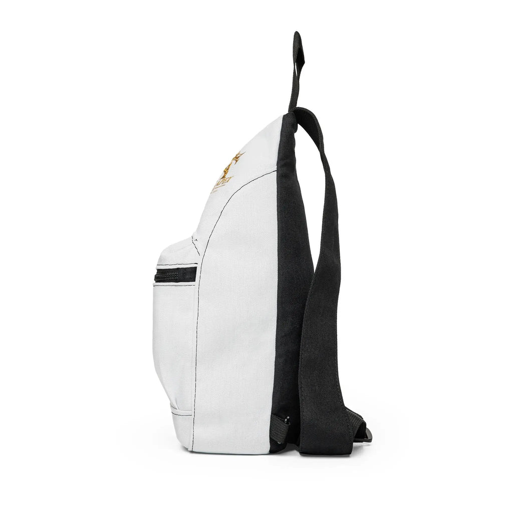 Saint Apex Embroidered Sling Bag — Compact Crossbody Daypack by Printify