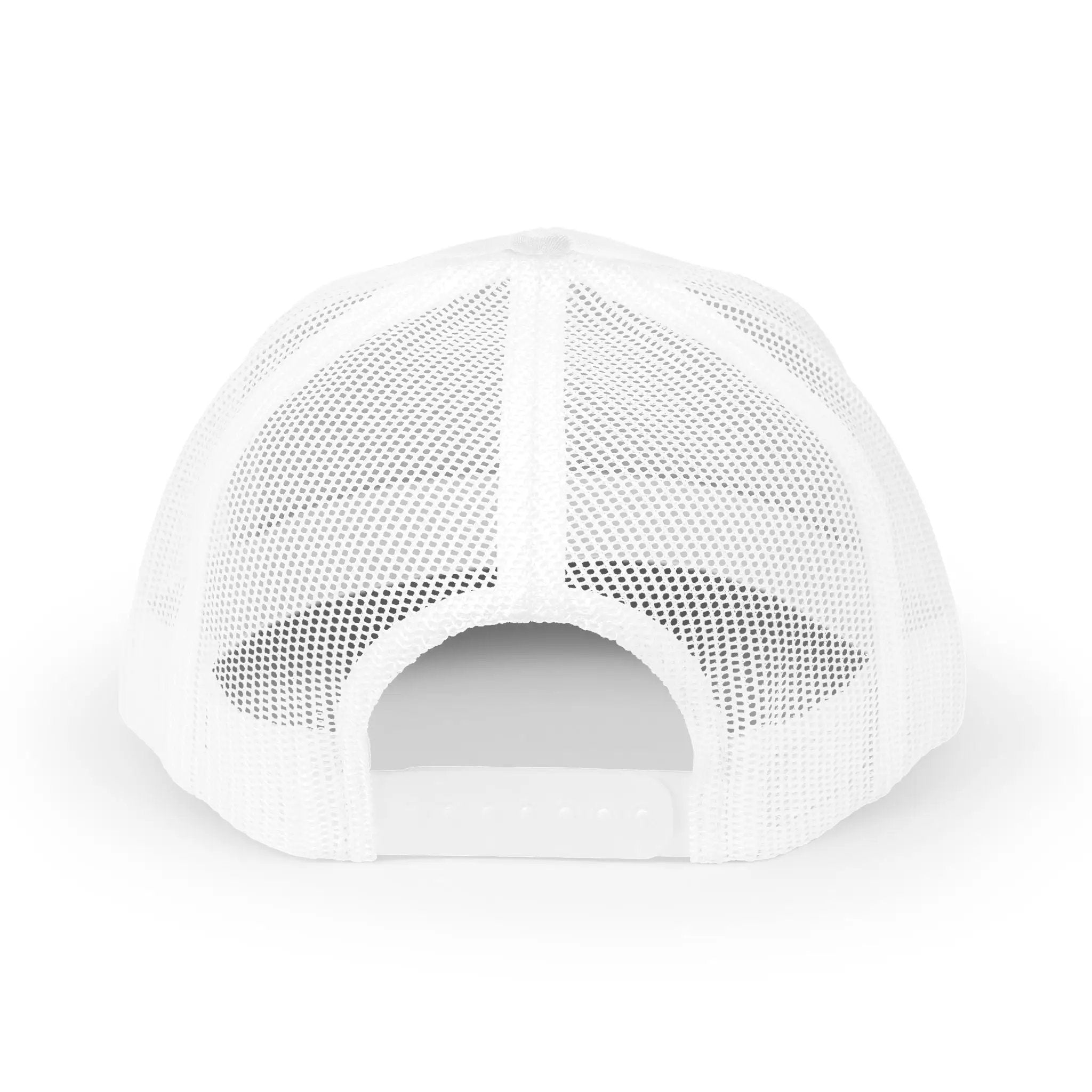 Snapback Trucker Cap — Saint Apex Gold Logo Mesh Hat by Printify
