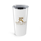 Saint Apex Labs 20oz Insulated Tumbler With Gold Marble Finish by Printify