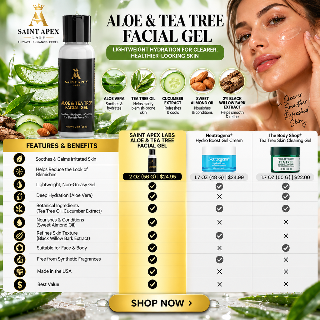 Saint Apex Labs Aloe And Tea Tree Radiance Gel For Blemish Skin by BLANKA