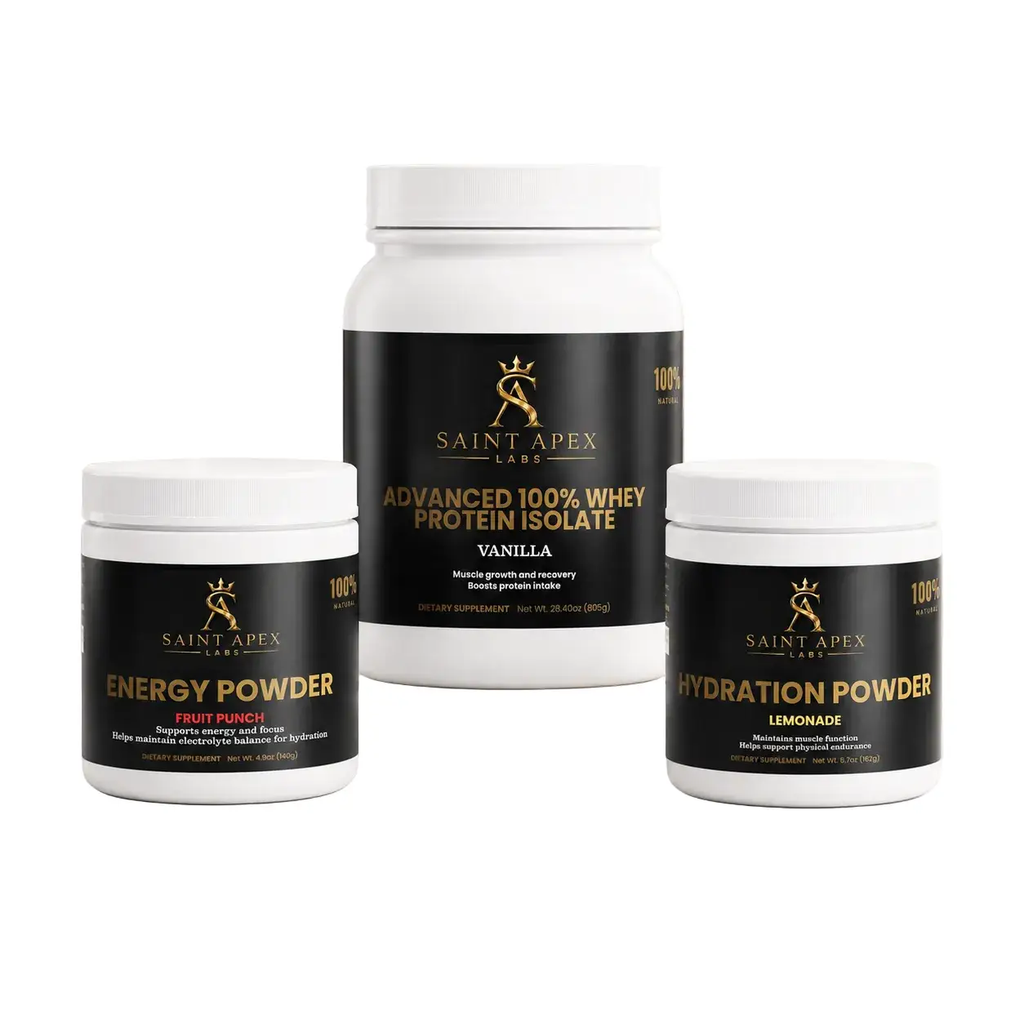 Saint Apex Labs Men's Energy Hydration And Recovery Bundle by Supliful