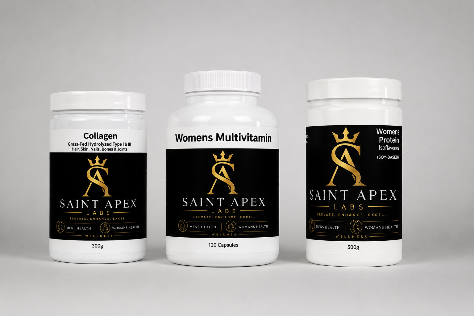 WOMEN Premium wellness supplements in luxury packaging