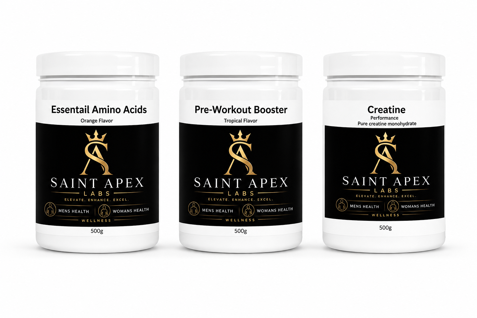 Mens Premium Preformace supplements in luxury packaging