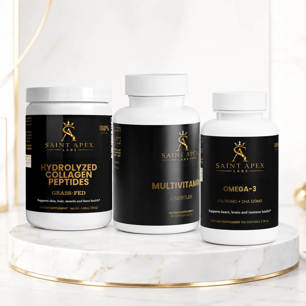 Saint Apex Labs Daily Supplement Bundle – 3-Piece Set by Supliful