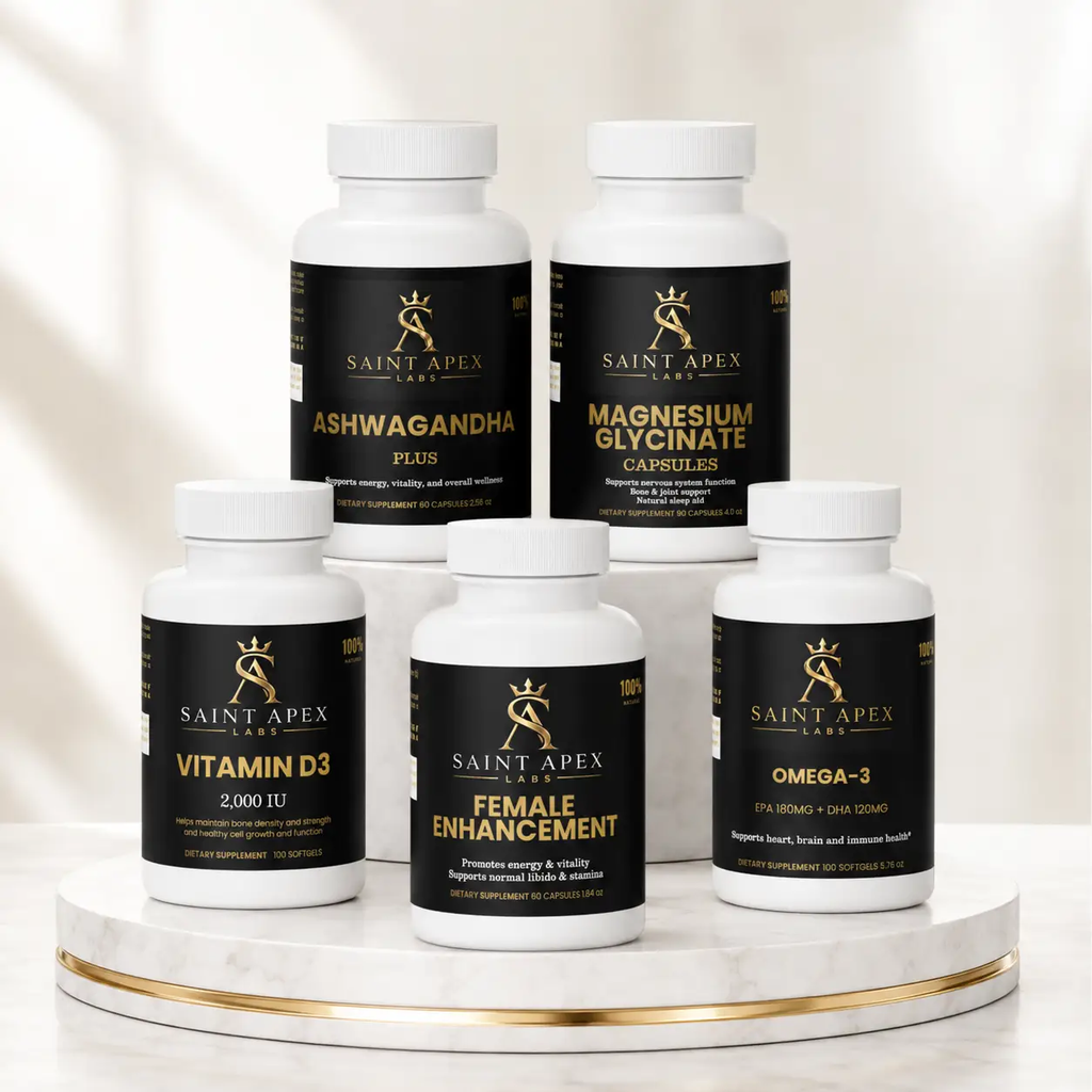 Saint Apex Labs Daily Women Hormone Supplement Bundle 5 Piece Set by Supliful