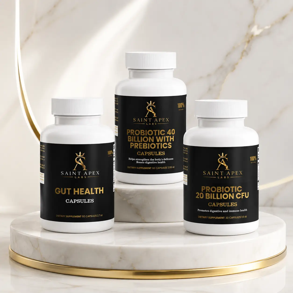 Saint Apex Labs Digestive Gut Wellness Support Bundle Three Piece Set by Supliful