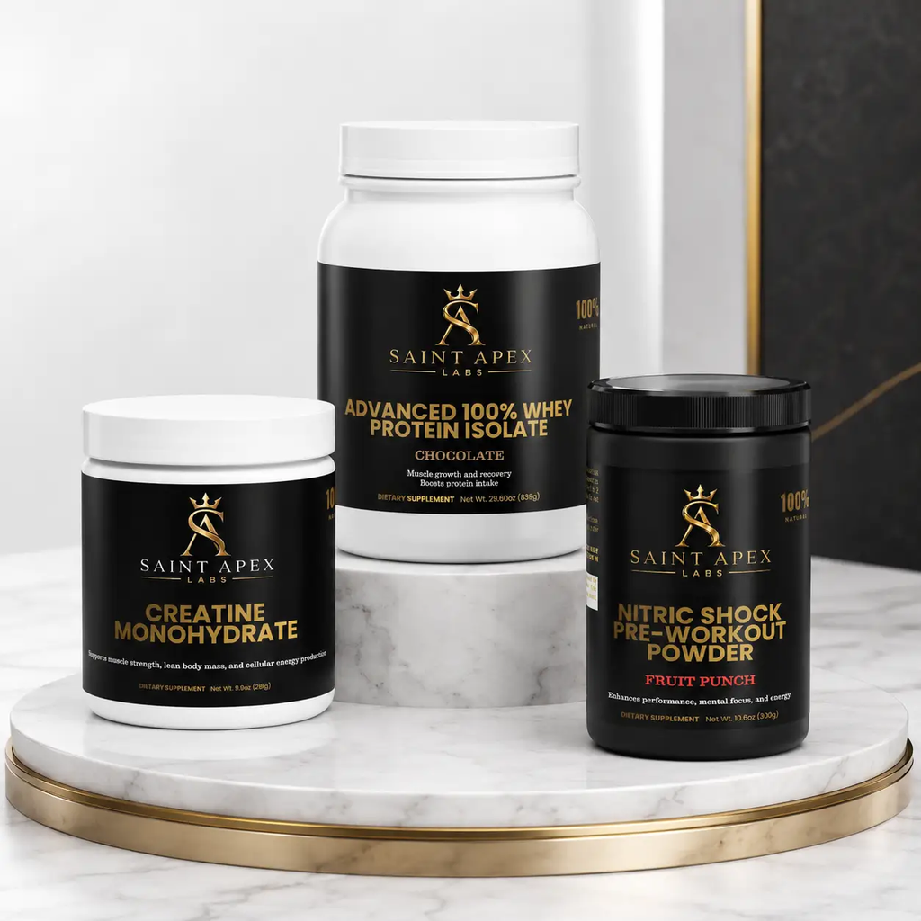 Saint Apex Labs Men's Strength Muscle Performance Bundle by Supliful