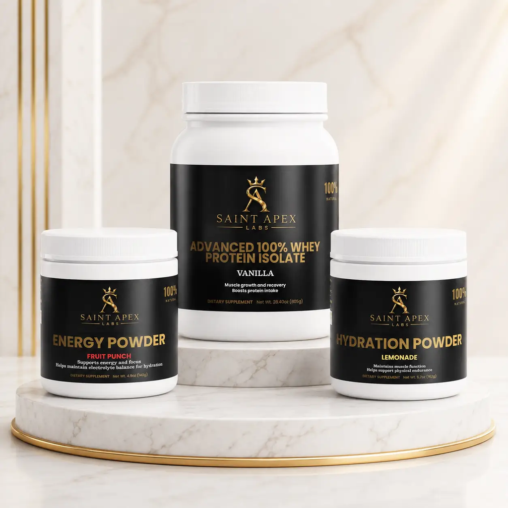 Saint Apex Labs Men's Energy Hydration And Recovery Bundle by Supliful