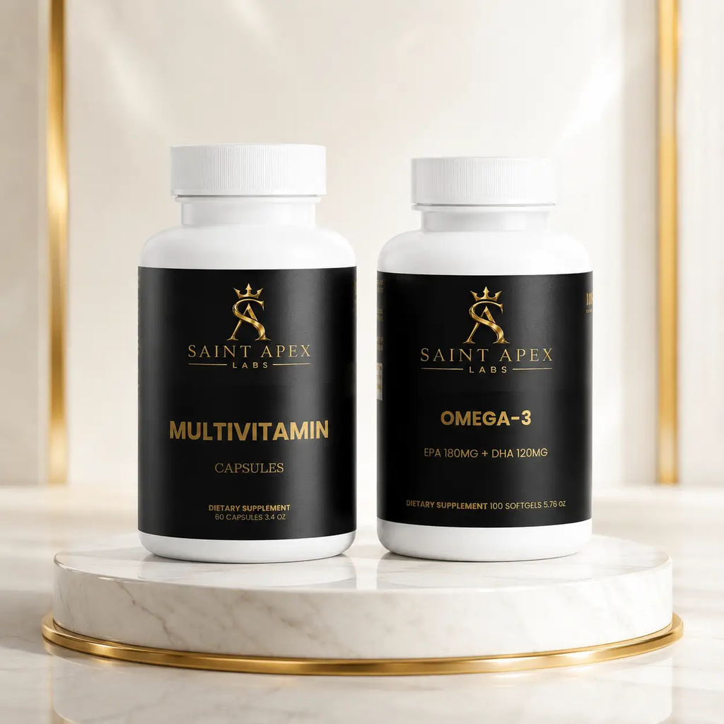 Saint Apex Labs Daily Vitamin & Omega Wellness Bundle – 2-Piece Set by Supliful